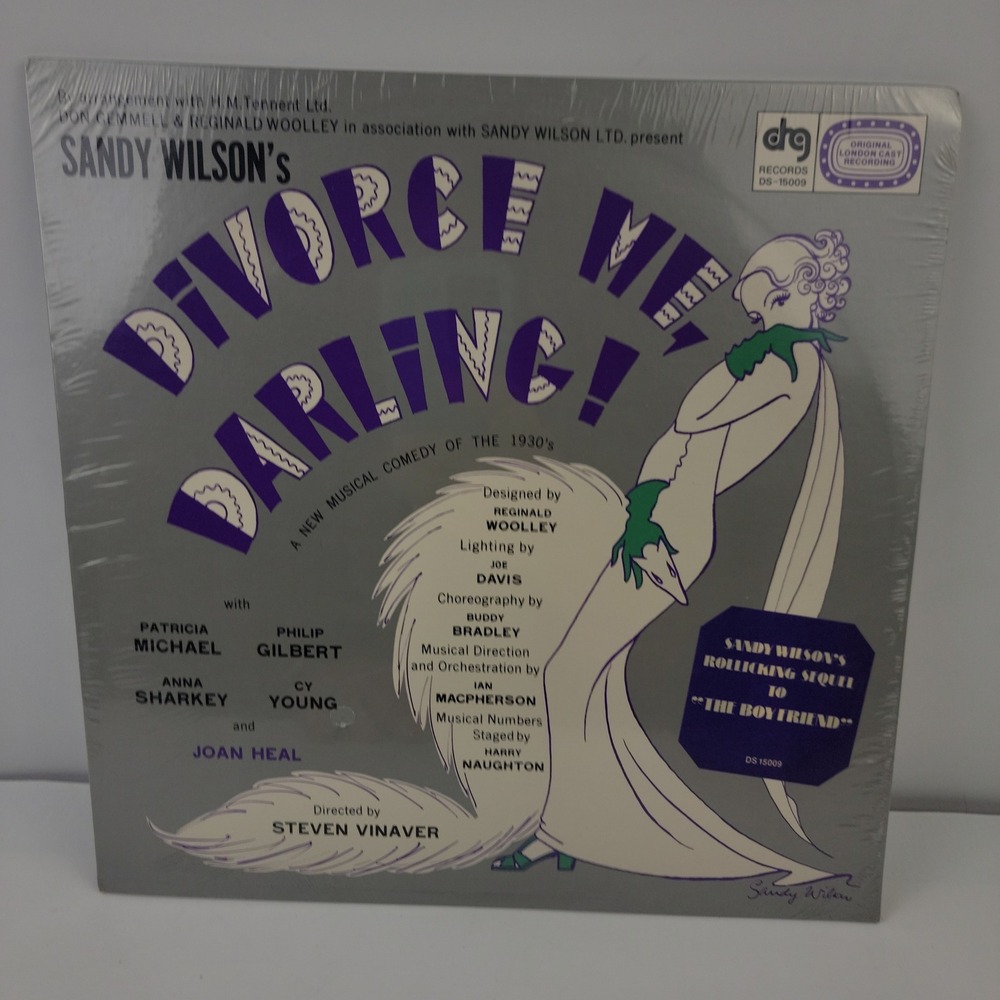 Sandy Wilson Divorce Me Darling London Cast Vinyl LP DRG DS-15009 Sealed Record